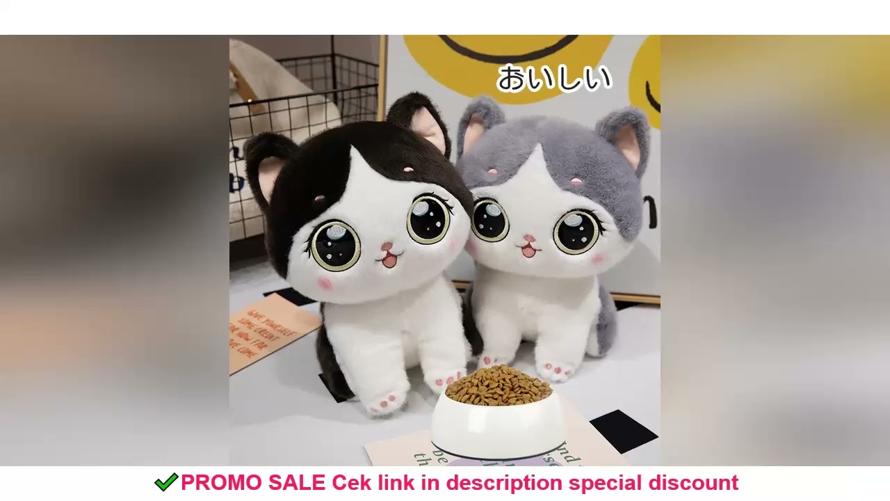 2Sizes of Cuddly Cat Plush Toys the Healing Series of Cats Brings Warmth and Peace of Mind to for Ch