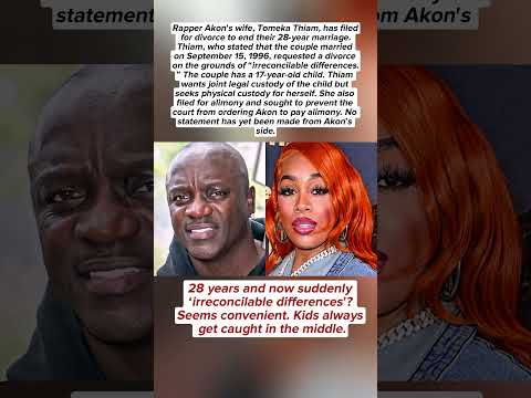 Akon S Wife Tomeka Thiam Files For Divorce To End 28 Year Marriage 