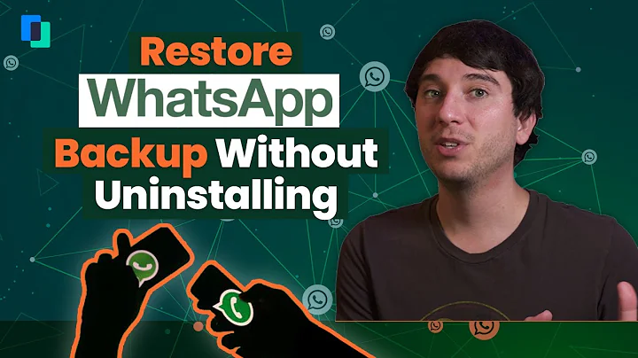 Restore WhatsApp Backup Without Uninstalling