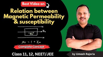 Relation between Permeability and Susceptibility | Magnetism and Matter | 12 Physics #cbse