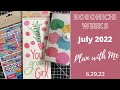 July 2022 Plan With Me | Hobonichi Weeks | 6.29.22 | Functional Planning | Architect Destiny