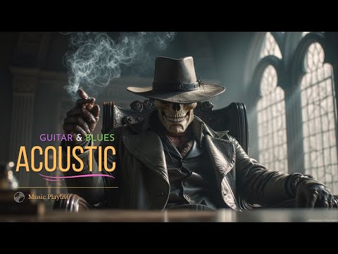 Mellow Blues Guitar Acoustic Vibes For Smoky Late Night Chill Sessions