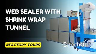Web Sealer with Shrink Wrap Tunnel Machine | Automatic Shrink Packaging Machine | TechQuPACK