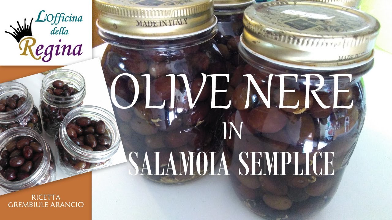 Olive nere in salamoia semplice - YouTube
