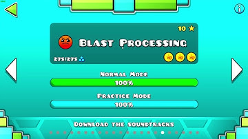 Geometry Dash – “Blast Processing” 100% Complete [All Coins]