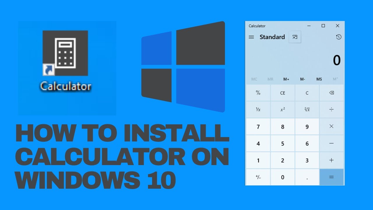 How To Install Calculator On Windows 10 YouTube How To Install Calculator On Windows 10 YouTube
