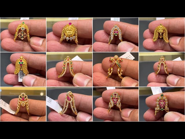 gold finger rings |gold vanki rings designs with weight |gold bridal rings  collection 💍@bangarulokam - YouTube