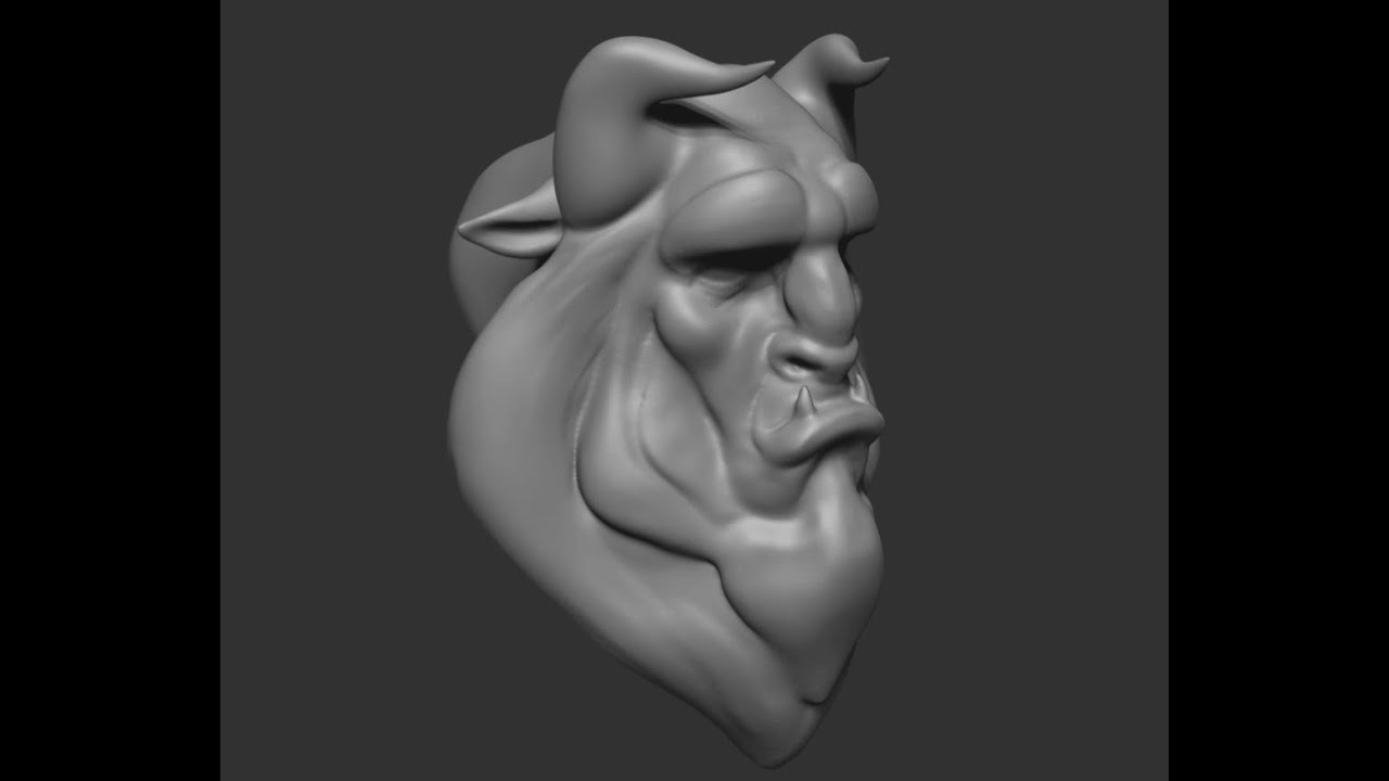 zbrush beastssculpture