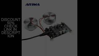 AIYIMA Vibration Full Range Speaker+  Amplifier+ Plug 2 Inch Audio Mini Portable 4\/8 Ohm 20\/25W Reso