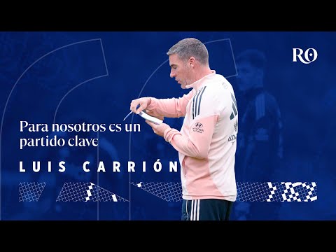 Luis Carrión: "Ganar sería un gran golpe de efecto"