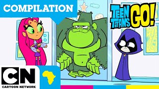 Robin Can't Stop Beast Boy's Savage Gorilla Rampage| Teen Titans Go! | Cartoon Network Africa