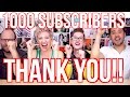 1000 SUBSCRIBERS - (belated)  THANK YOU!!!