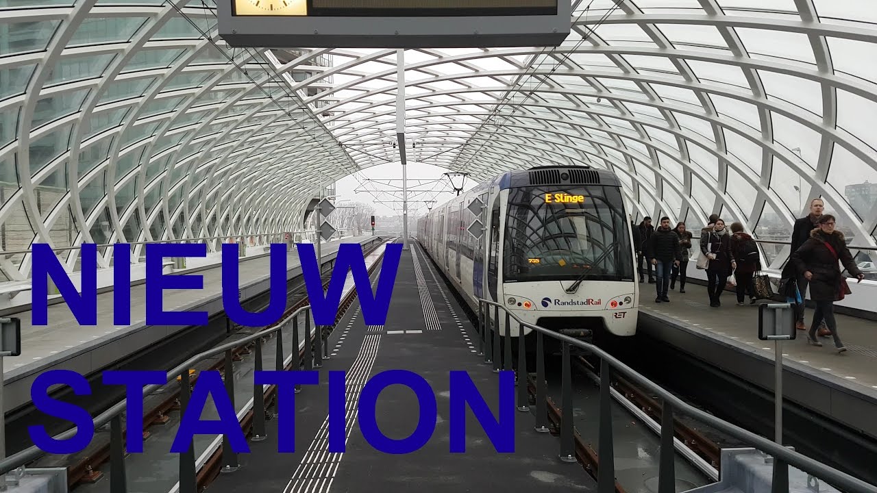 Herstellen Landschap rol RET Randstadrail Metrolijn E nieuw metrostation Den Haag Centraal - YouTube