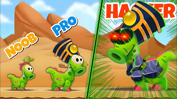 From NOOB to PRO to HACKER: Time-Traveling Thrills Await: Level Up Your Dino Skills in Dino Bash 2.