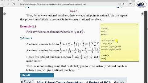 Rotary Club of Ambattur Class 9 Maths Real Numbers Ex 2:1