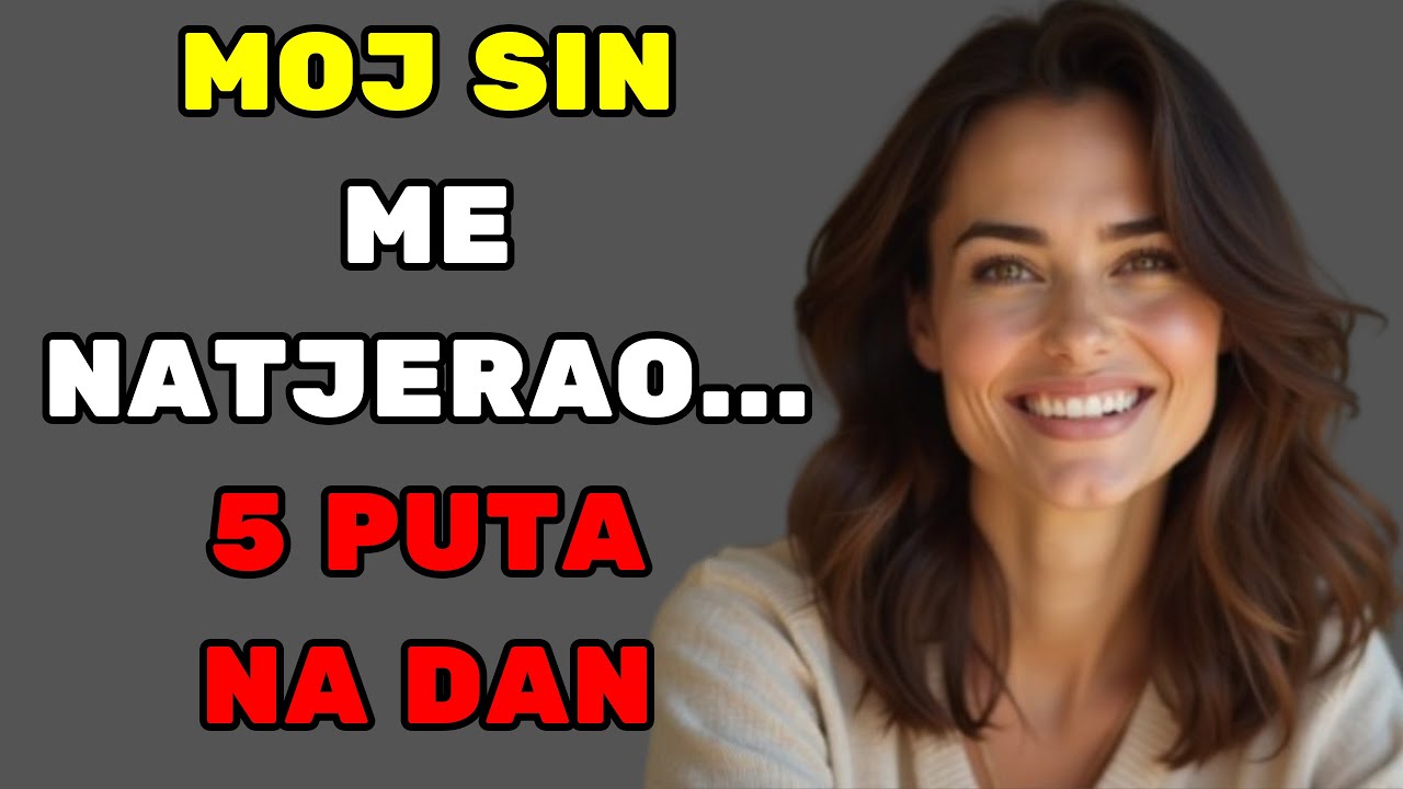 Sin i ja smo bili sami nakon obiteljske večeri, a onda je on rekao ovo...