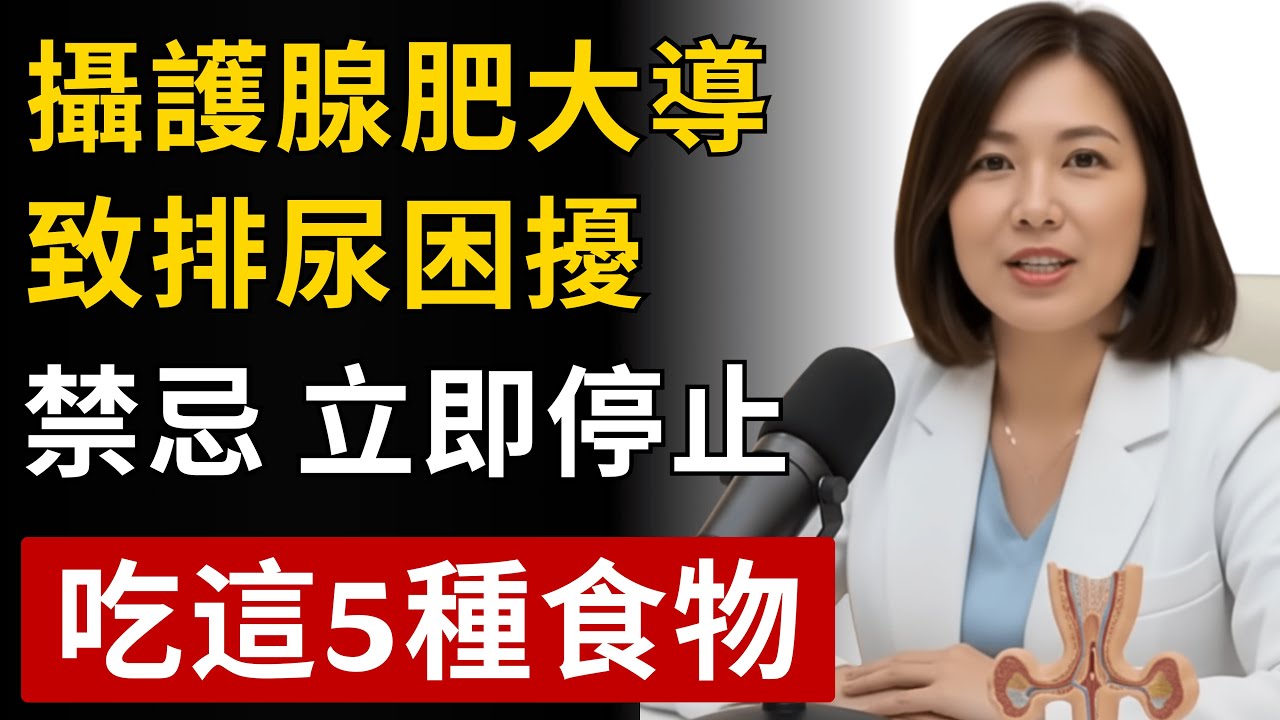 攝護腺肥大千萬別吃這些！林雅婷醫師15年經驗分享 | 5種食物要立即避開