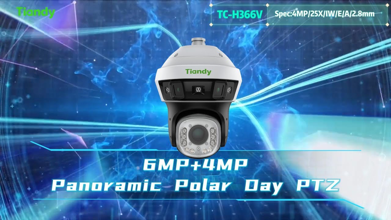🚀 All-in-One Surveillance with TC-H366VMeet the 6MP+4MP Panoramic Polar Day PTZ 🎥
