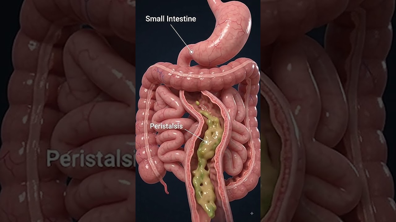 How Your Small Intestine Moves Food | Peristalsis Explained 🧬