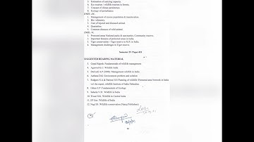 MSC zoology 4th sem syllabus