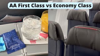 American Airlines First Class vs Economy