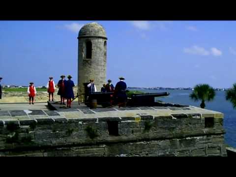 Firing of the Canon At the Old Fort St Augustine Florida Part 4 - YouTube