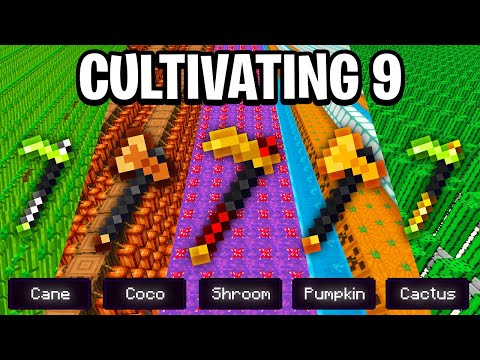 I Upgraded ALL Farming tools to Cultivating 9 Hypixel Skyblock by Jules