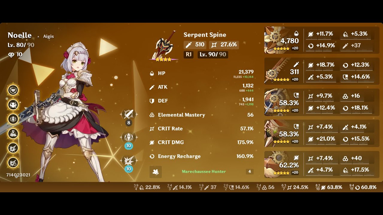 Spiral Abyss [4.2] - Floor 12 First Half - Noelle, Xingqiu, Fischl C6 & Furina C2