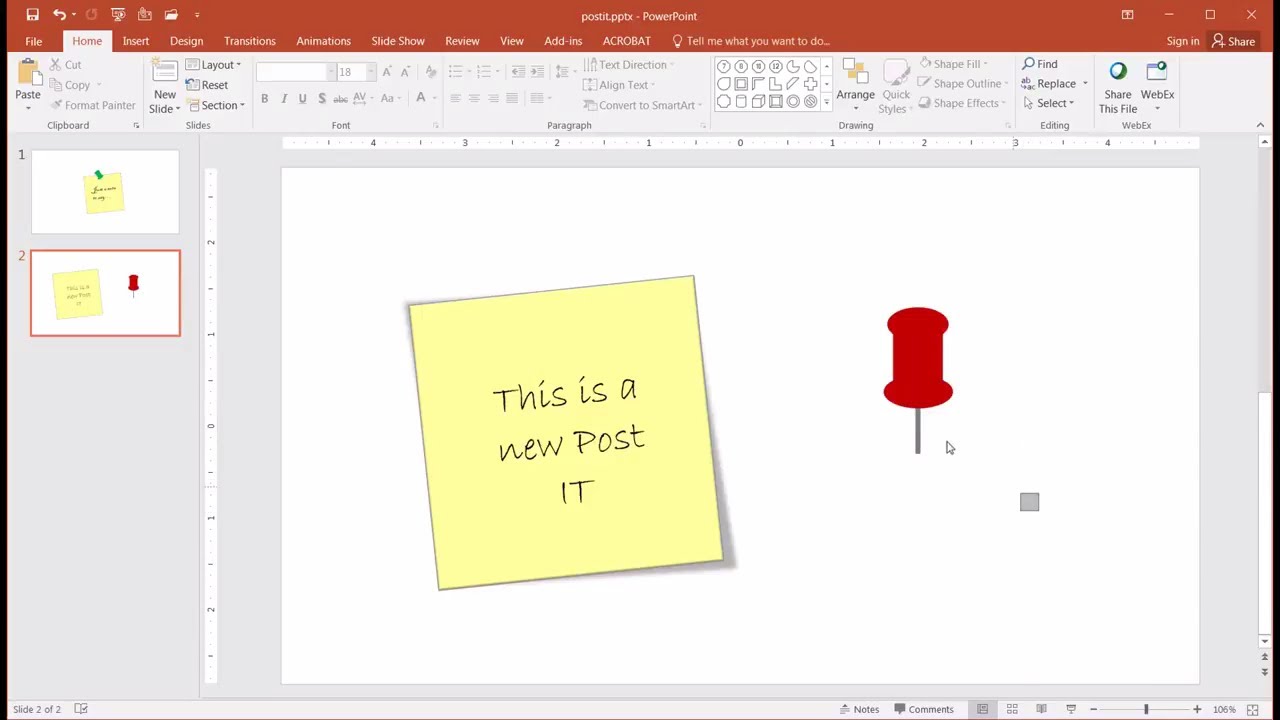 How and when to put a Post-it note on your slide