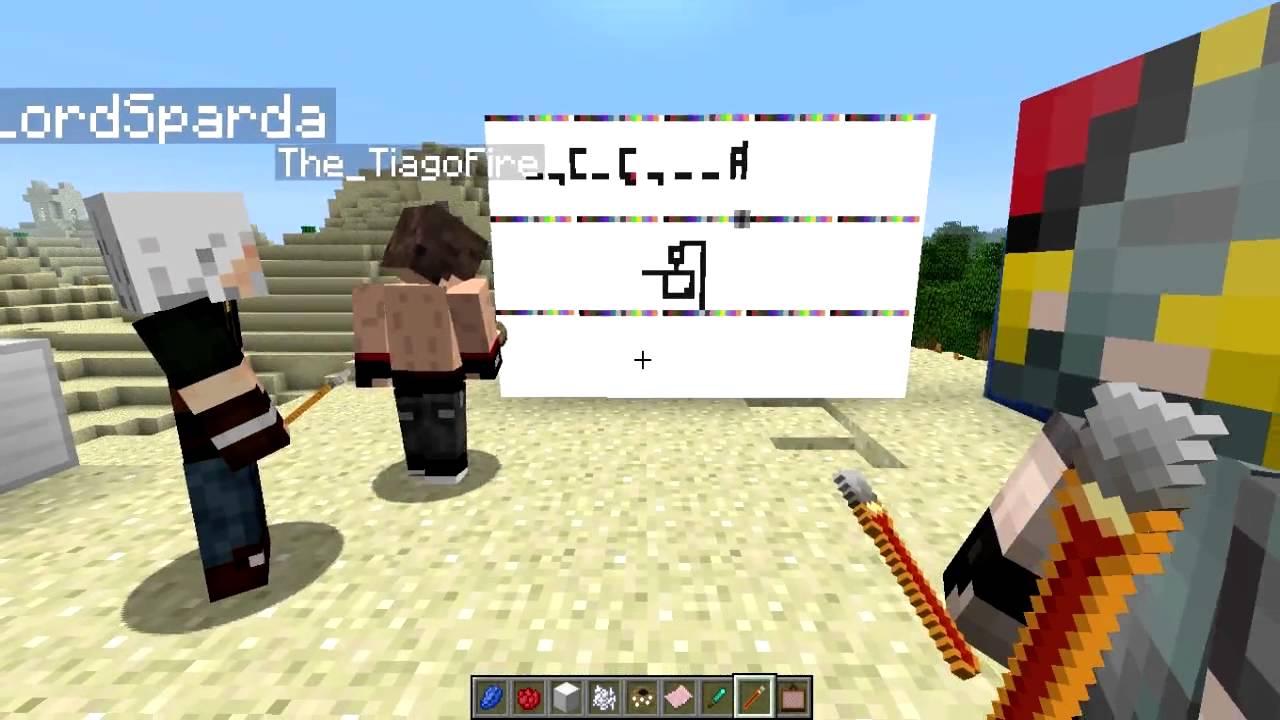 Minecraft - Jogo da forca - YouTube
