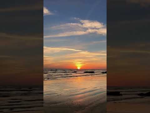 غروب خورشید در ساحل ونک