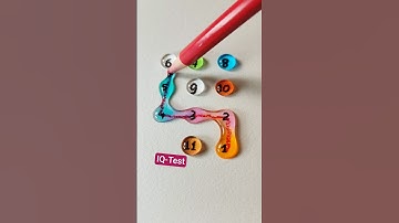 Nối các giọt nước từ 1 đến 11 #iqtest #quiz #games #shorts