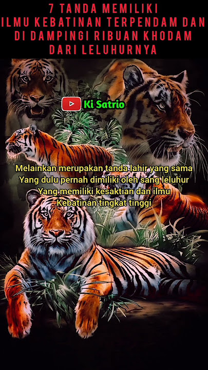 7 Tanda Memiliki Ilmu Kebatinan Terpendam dan Didampingi Ribuan Khodam #shorts