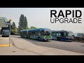 RapidBus Upgrade! - TransLink (CMBC) 2018 New Flyer XDE60 No. 18011 on line 128