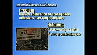 Evans Roofing Company, Inc. - Common Problems & Solutions - Modified Bitumen Cold Process