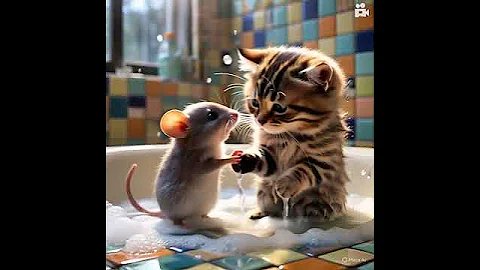 Video 8581571: cat mouse funny, funny brown cat, enjoy funny cats
