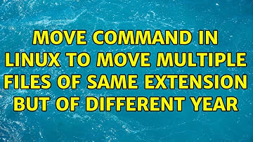 move command in linux to move multiple files of same extension but of different year