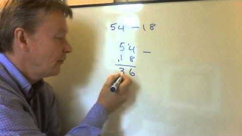How to subtract or takeaway using formal column method