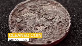 Cleaning rusted coins with electrolysis screenshot 4