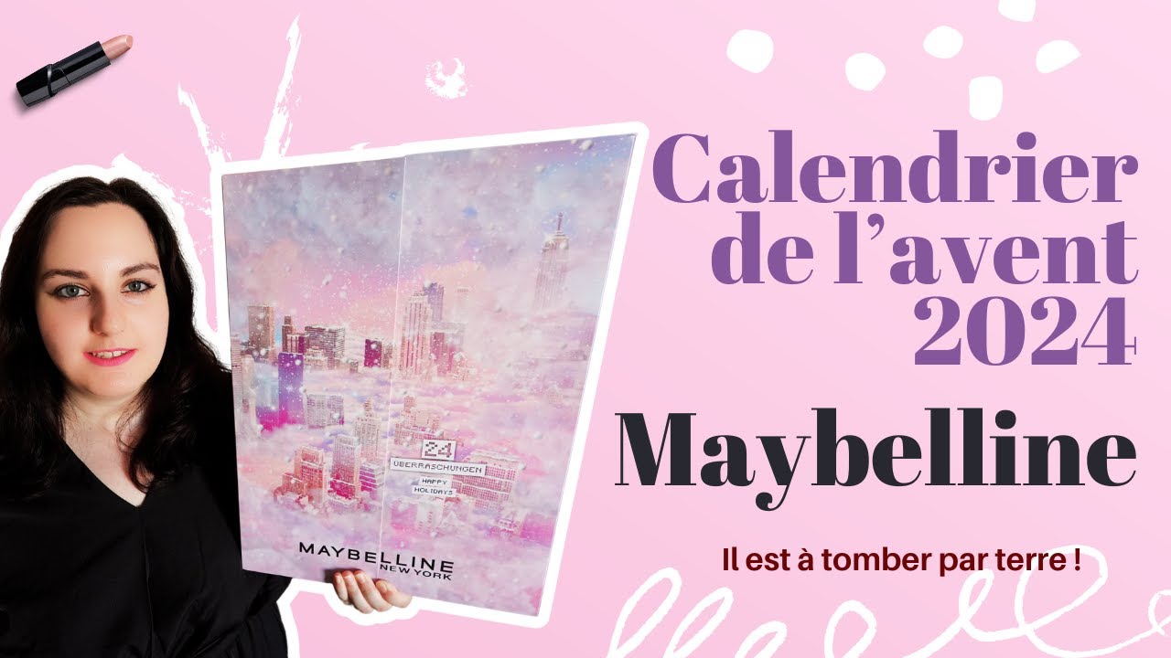 Calendrier de l'avent 2024 Maybeline UNBOXING version allemande ! Il est top !
