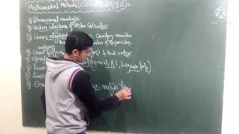 Mathematical methods for physics/CSIR NET/GATE/JEST/Syllabus