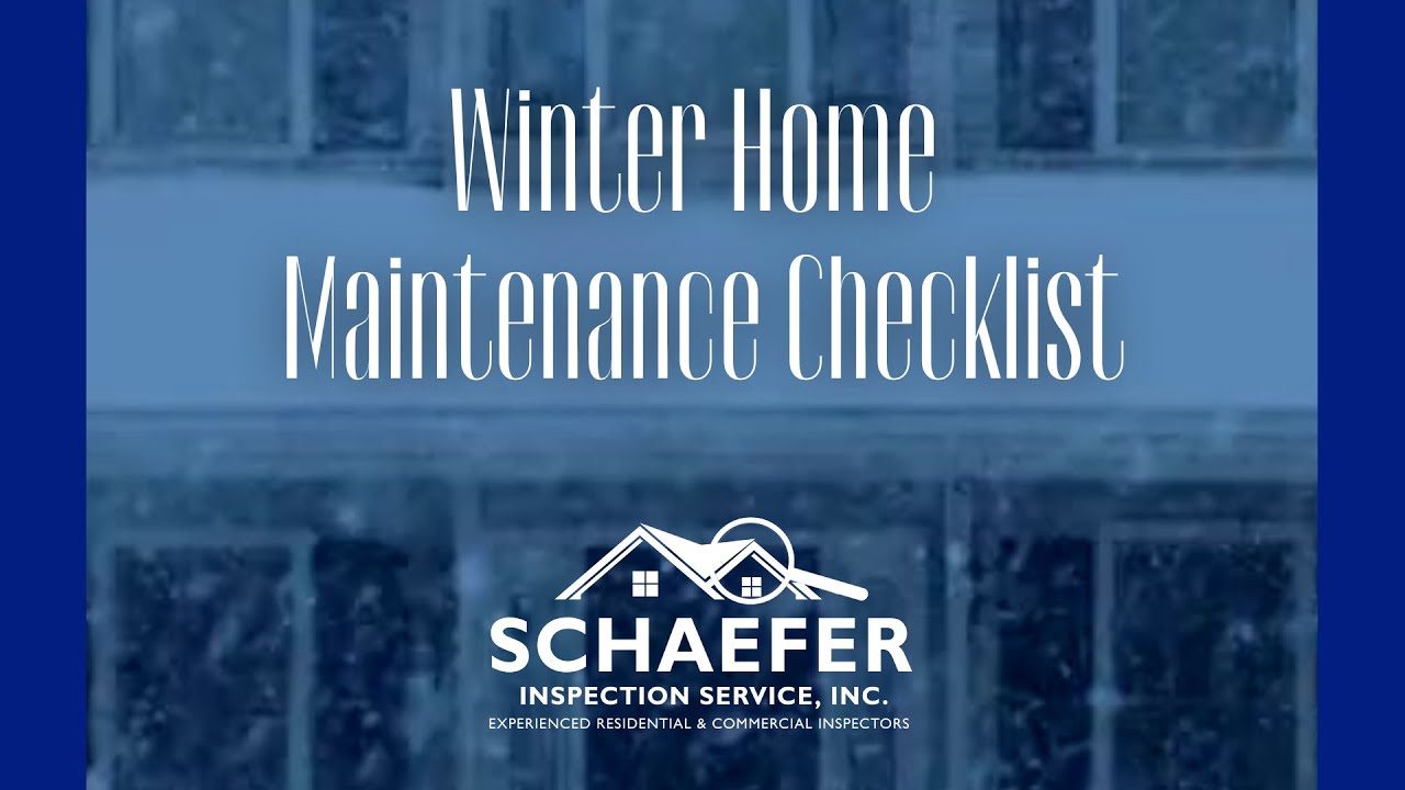 Winter Home Maintenance Checklist YouTube - YouTube