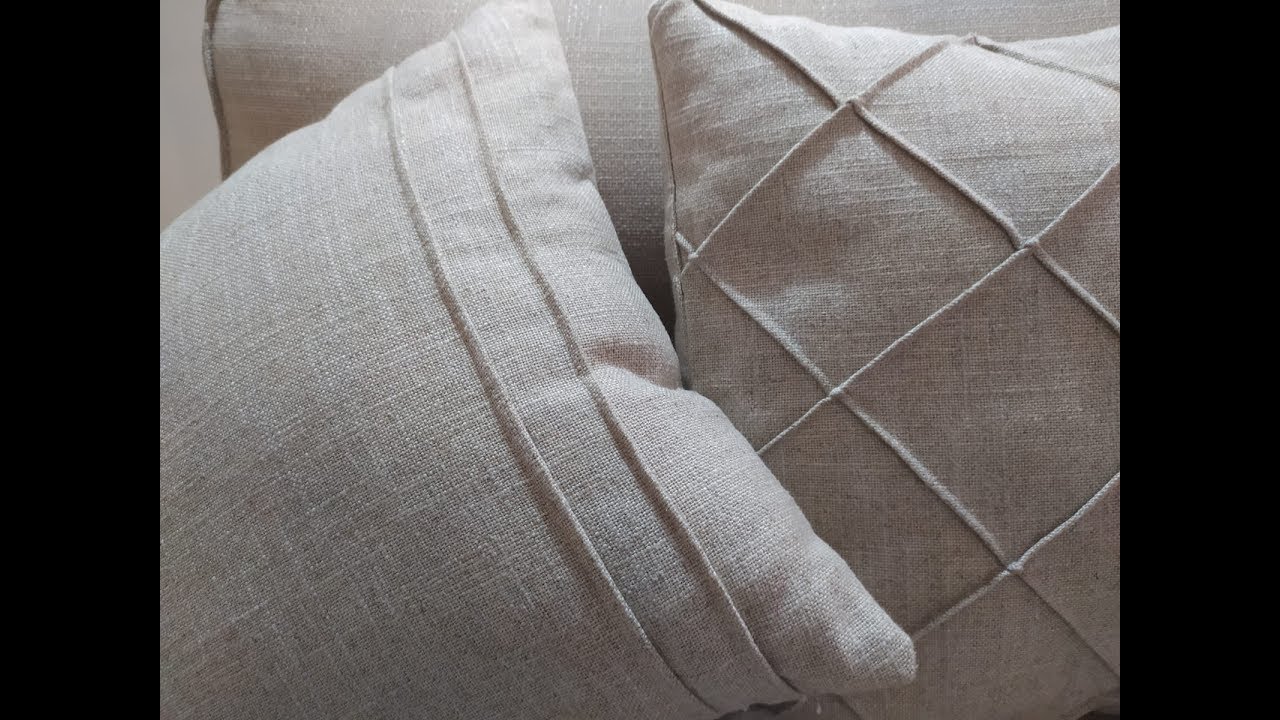 Due copricuscini in 15 mn...un trucco per fare le piegoline😊👍👍