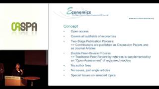 Open Assessment and Open Citation Analysis -- Experiences with the Journal "Economics"