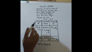 Square: Column Method #squre  #class8maths #shorttriks