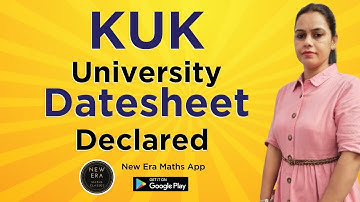 Odd Semesters Datesheet | Exam - 2022-23 | KUK | BA/BSc Classes | New Era Maths Classes