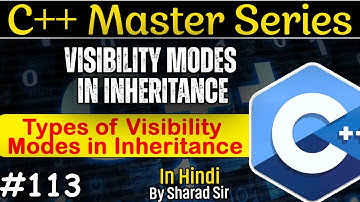 #113 Visibility Modes in Inheritance in C++ | Types of Visibility Modes in Inheritance | Tpoint Tech