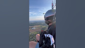 Powered paraglider filmed by Insta360 X5