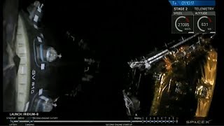 Iridium-8 satellites deployment Video | 11th Jan 2019