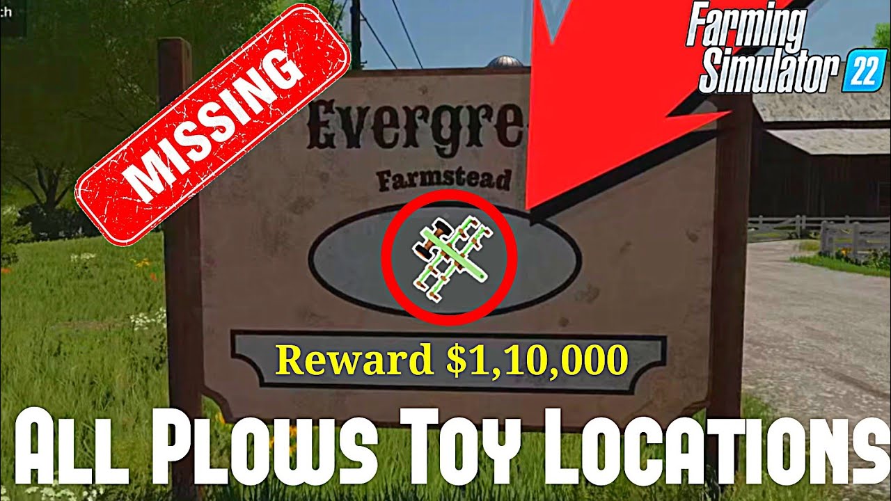 FS22 Easter Eggs Collectible all 10 Plows locations 4k 60FPS Farming